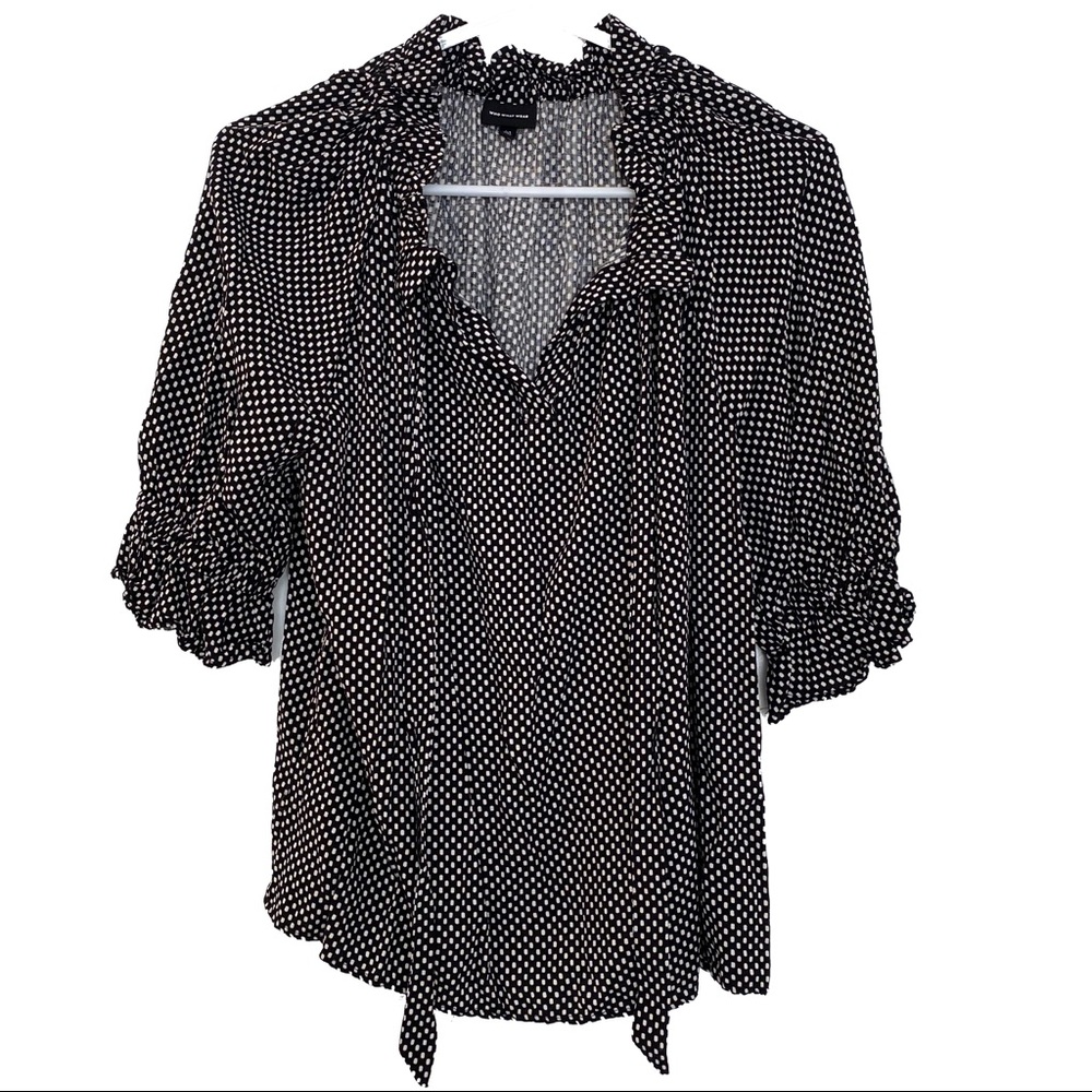 Who What Wear Tie-Neck Blouse - Medium